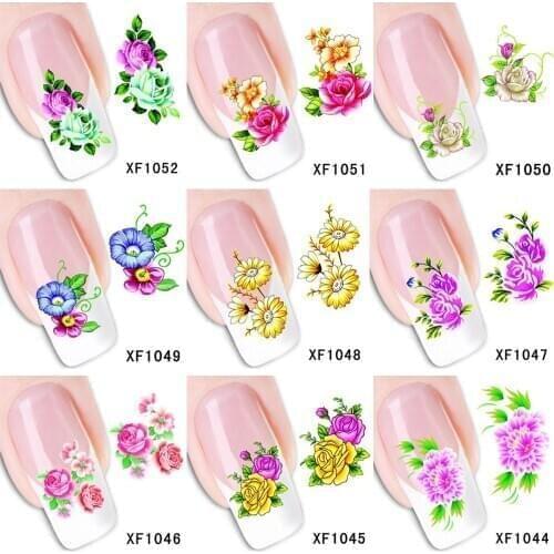 Women Beauty Pattern Nail Art Sticker DIY Decal Mixed Style Manicure Decor