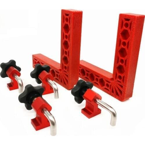 150x150mm Woodworking Right Angle Positioning Clamps Auxiliary Positioner Corner Clamping Tools Aluminium Alloy Corner Ruler