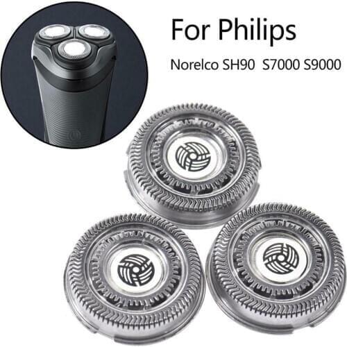 3PCS/set Stainless steel Shaver Razor Heads Cutter Blades Replacement Durable For Philips Norelco SH90/52 S7000 S9000