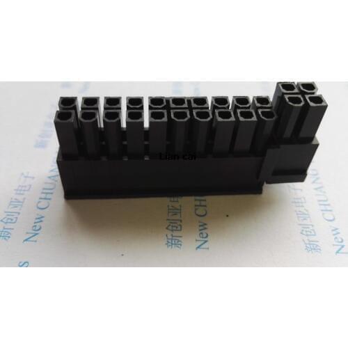 5557 4.2mm black 20+4PIN 24P 24PIN male for PC computer ATX motherboard power connector plastic shell Housing