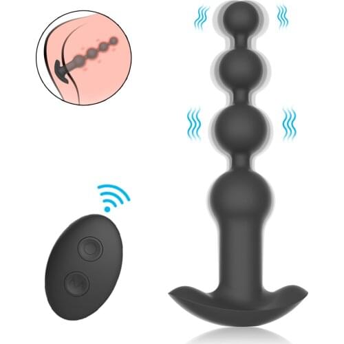 Anal Vibrator Male Prostata Massager Anal Beads Butt Plug Vibrator Dildo Remote Control Anal Plug Adult Sex Toys for Woman Men 5