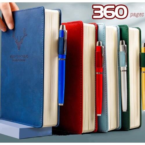 360 Pages Super Thick Wax Sense Leather A5 Notebook for Business Journal Notebook Daily Business Office Work School Notebooks