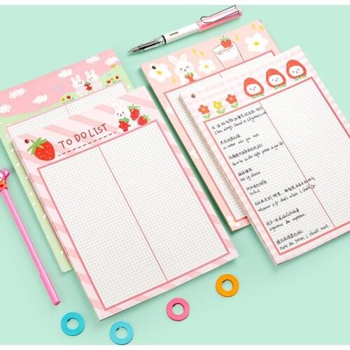 Note Book Learning Ledger Collage Message Paper Writing Memo Pad B5 Large Notes Non Sticky Stationery Tabs