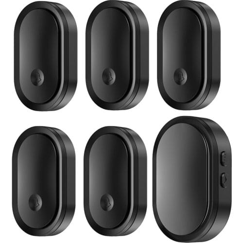 CACAZI Smart Wireless Doorbell Waterproof Touch Button 5 Button 1 Receiver 300M Range Home Security Door Call Bell 36 Ring