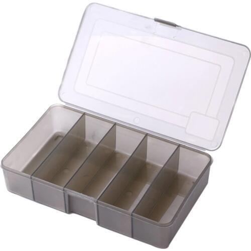 6/10/12 Compartments Storage Case Box Small Accessory Box Square Fishhook Box Plastic Fishing Lure Spoon Hook Bait Tackle Box11
