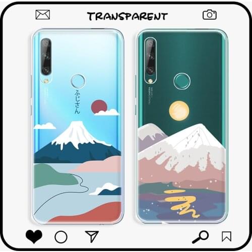 For Huawei P Smart Z Case Transparent Back Cover For Huawei Y9 Prime 2019 Clear Soft Case For Honor 9X Russia Fashion Phone Bag