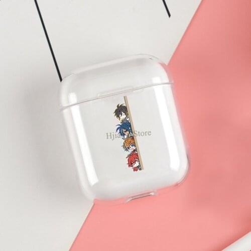 Genshin Impact Chibi Cases For Apple AirPods 1 2 Case Clear Wireless Bluetooth Earphone Case Protective Shell