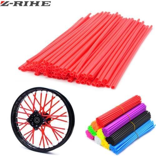 Motocross SPOKE SKINS Wheel RIM SPOKE COVERS bicycle For Kawasaki KX/KL-XF/KLR/KL Honda CRF XL XLR XR Yamaha XT25