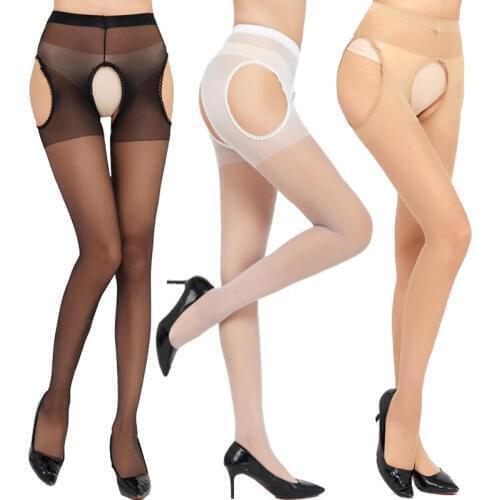 Four-sided Hollow Out Stockings Sexy Lingerie Perspective Women Pantyhose Shaping Tights 3 Color Charming Tight Ladies Stockings