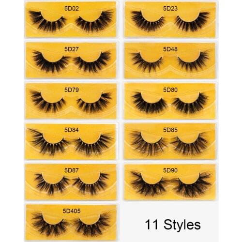 ISEEN 1 Pair 3D Mink Eyelashes 100% Cruelty free Lashes Handmade Reusable 25mm Long Natural Eyelashes False Lashes Makeup