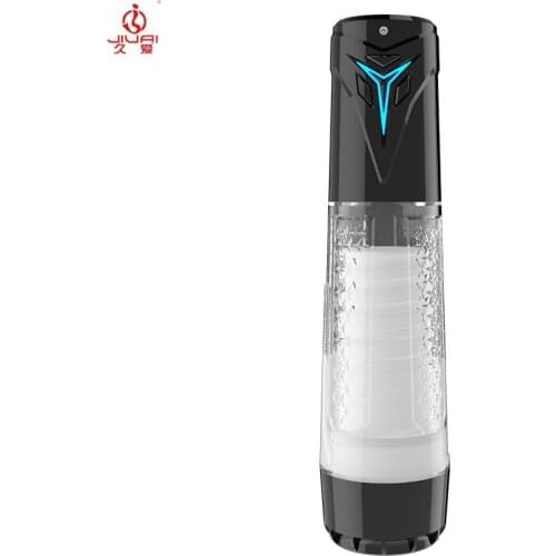 JIUAI Sex Toys Male Masturbator Sucking USB Charging Full Automatic Realistic Pussy Vagina Masturbation Cup for Man