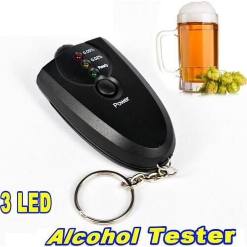 Kebidumei Newest Mini Digital Breathalyzer Keychain Breath Alcohol Tester Professional Alcohol Content Detector alcohol Analyzer