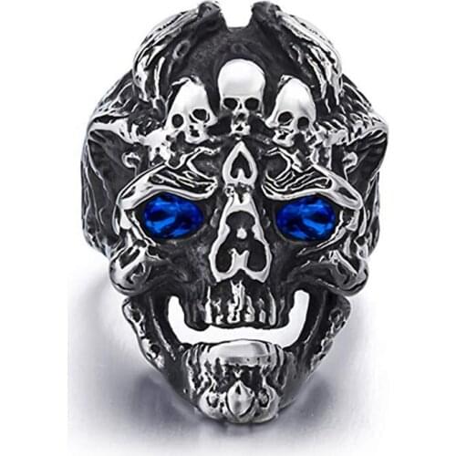 Dragon Head Skull Rings for Motorcycle Party Domineering Punk Rings Finger Rings Cool Ring Jewelry for Men
