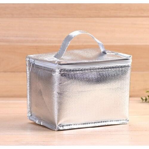 Laser Lunch Food Box Bag Fashion Insulated Thermal Food Picnic Lunch Bags for Women kids Men Cooler Tote Bag Case