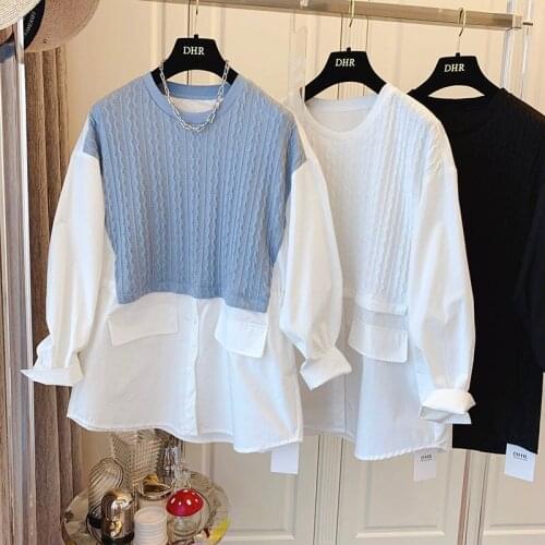 LIEZHAMO Women's Shirts With Embroidery