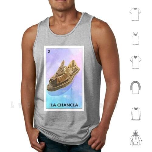 La Chancla Tank Tops Vest Sleeveless Flower Tattoo Tat2 Flash Art Artistic Old School Traditional Traditional Art Acool Nerd