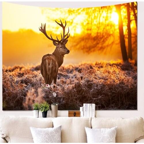 Printed Wall Decor Cloth Wall Tapestry Modern Rectangle Living Room Bedroom Home Decoration Wall Carpets Hanging
