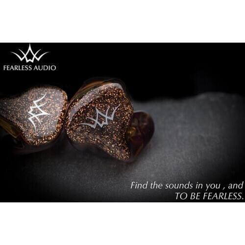 Fearless Audio Crystal Pearl 2BA Knowles Drivers In Ear Earphones HiFi Monitors IEM with 0.78mm 2Pin Detachable Cable Hand Made