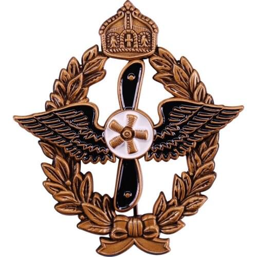 German Black Wing Propeller Enamel Pins WW2 German Military Brooches Metal Punk Medal Eagle Badges Pin Backpack Jewelry 2021