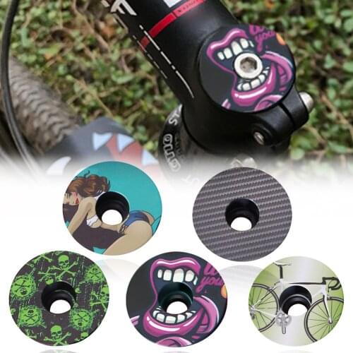 New Patten Headset Top Cap Cover Aluminum Alloy Bicycle Headset Top Cap Threadless Stem Cover Road MTB Bike Stem Accessories
