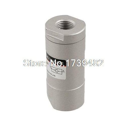 Pneumatic Silver Tone Alloy LCV-08 One Way Mechanical Valve