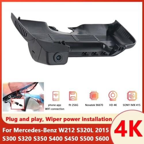 Plug and play Car DVR Wifi Video Recorder Dash Cam Camera For Mercedes-Benz W212 S320L 2015 S300 S320 S350 S400 S450 S500 S600