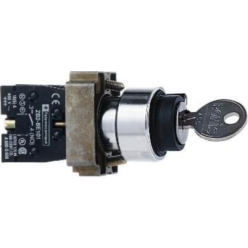 XB2BG with key selector switch XB2BG45C XB2BG45 = ZB2BG4C + ZB2BZ105C