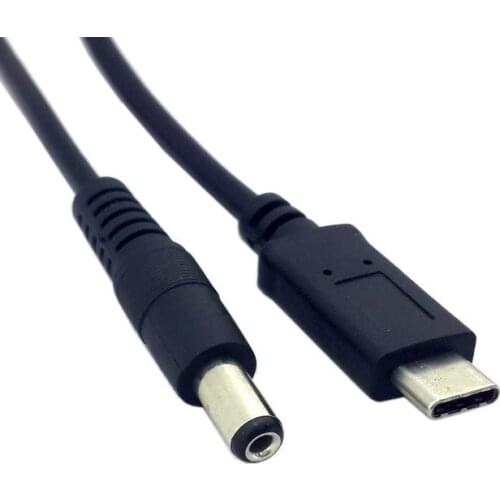Zihan 20cm USB 3.1 Type C USB-C to DC 5.5 2.5mm Power Plug Extension Charge Cable for Apple New Laptop