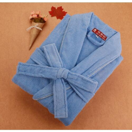 Men Bathrobe cotton pijamas bridesmaid robes V-neck towel fleece kimono robe Sleepwear Full Sleeve Nightwear Free Shipping