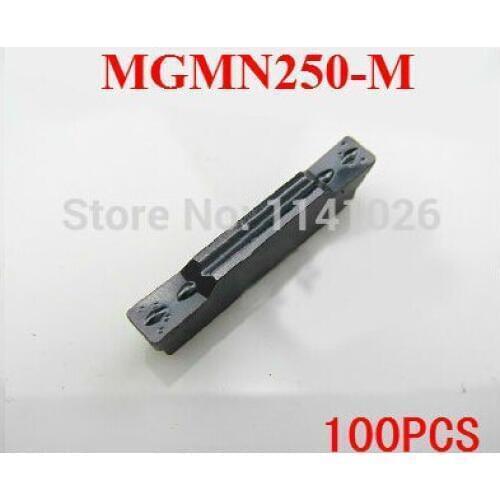 100PCS MGMN250-M carbide turning insert ,Factory outlets,cutting insert,cnc,machine for Grooving Holder MGEHR & MGIVR