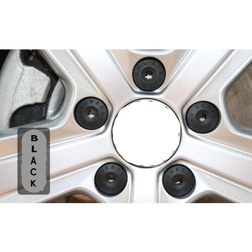 20Pcs Car Wheel Cover Hub Nut Bolt Covers Cap 17mm Auto Tyre Screws For Volkswagen Golf MK4 Exterior Protection Accessories