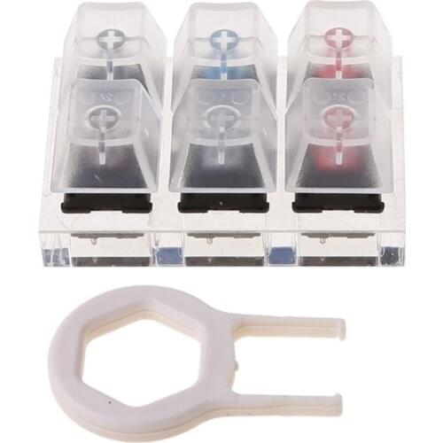 2021 New Mechanical Keyboard Clear Keycaps 6 Key Swit6X Tester Kit for cherry MX