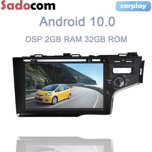 8" DSP 2din Android 10.0 Car DVD player autoradio 32GB ROM car radio autoradio For Honda Fit/Jazz Right Hand Driving 2014-2019