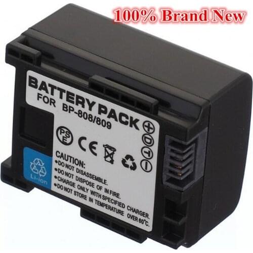 890mah 100% brand new Replacement Camera Battery For Canon BP-808D FS10 FS200 FS100 FS11 FS21 FS22 FS30 FS300 FS31 FS40 FS400