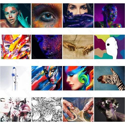 Diy Diamond Painting Paint Painting Abstract Girl Nordic Style Full of Diamonds Handmade Dot Inlaid Diamond Bedroom Living Room