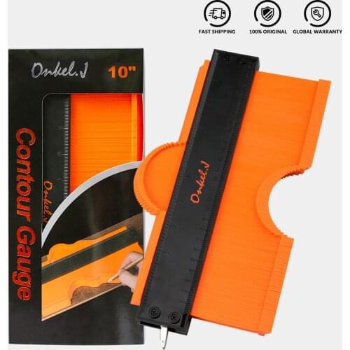 Lock Wider Contour Gauge Profile Tool Alloy Edge Shaping Wood Measure Ruler Laminate Tiles Meethulp Woodworking Gauge