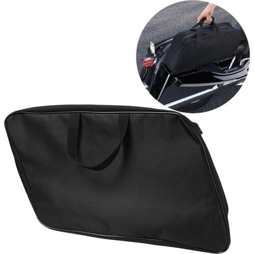 Black Motorcycle Saddlebag Liners & Carrying Handles Zipper Design for Honda GL1800 GL1500 GL1200