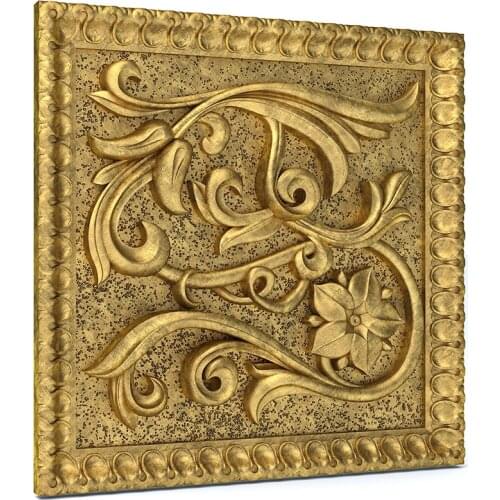 STL Model Decor Panel for CNC Router 3D Printer Artcam Aspire Bas Relief -Flowers