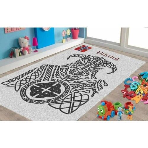 Hero Viking, Flag of Norway Patterned Carpet ,Non Slip Floor Carpet,Teens Carpet,Turkish Rug
