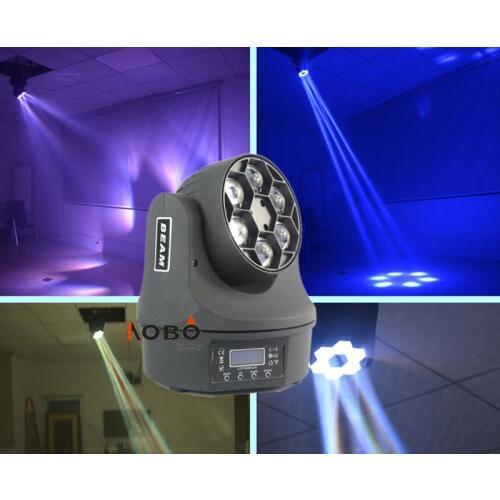 Mini Bee Eyes Moving Head Beam LED 6*15W RGBW DJ Stage Disco Party Show Lighting Beam moving Head event Show lights Pro Sound Li
