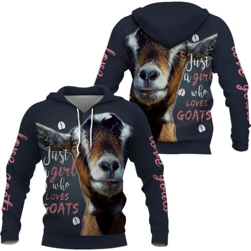 Funny Goats 3D All Over Printed Hoodies Fashion Pullover Men For Women Sweatshirts Sweater Animal Costumes