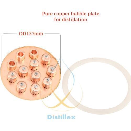 NEW OD157mm 99.9% Red Copper bubble plate for 6,5" distillation column . Home Distillation, Reflux column, Moonshine