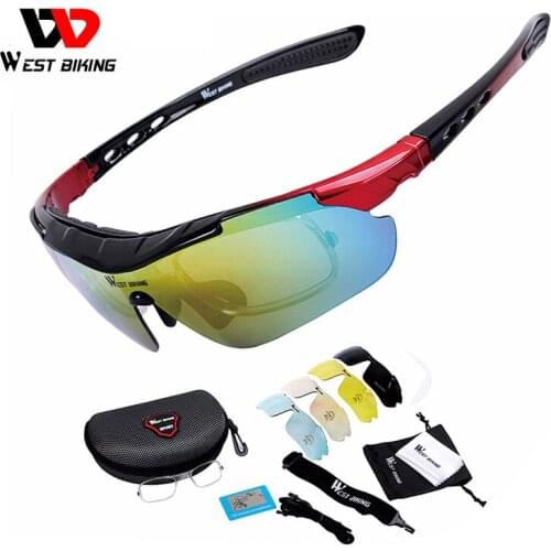 5 Lenses Cycling Polarized Eyewear Glasses Bicycle Sunglasses Mountain Road Bike Men Women Sport Glasses Cycling Equipment
