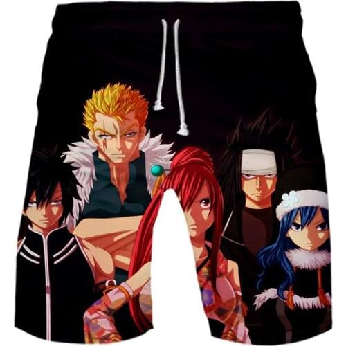 Fairy Tail 3d Printed Beach Shorts Quick Dry Running Shorts Swimwear Swimsuit Swim Trunks Beachwear Sports Shorts Board Shorts