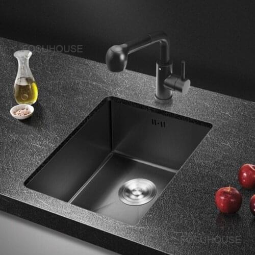 Wash Basin Single Trough Kitchen Bar Sink 304 Stainless Steel Wash Basin Sink Small Sink Wash Basin Kitchen Fixtures