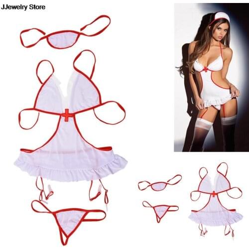 Sexy Nurse Cosplay Sex Lingerie Uniform Erotic Costumes Sexy Lingerie Sex Products Role Play Babdydoll Dress Sexy Underwear