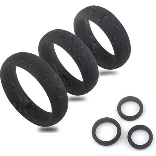 Silicone Penis Ring Adult Men Ejaculation Delay Cock Rubber Penis Enlargement Dildo Extender Sex Toys For Male Rings Masturba L1