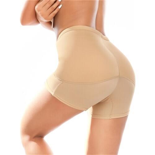 Women Control Panties with Pad Butt Lifter Hip Fake Hip Enhancer Breathable Underwear Push Up Big Ass Fake Butt Body Shaper