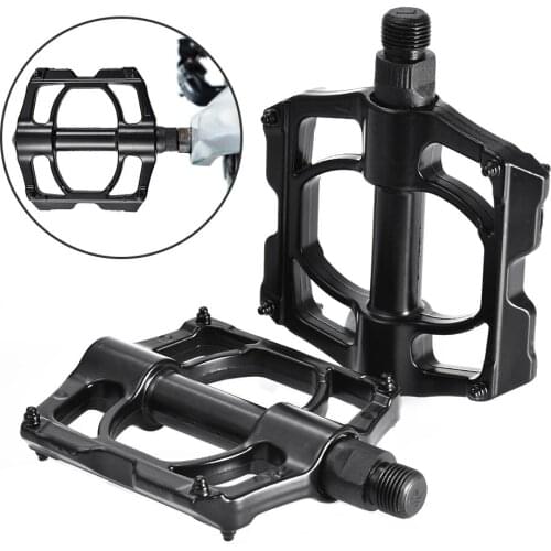 1 Pair Aluminum DU Bearing Alloy Bicycle Pedals Ultra-light Mountain Bicycle Pedal Bicycle Parts Replacement Cycling Accessories