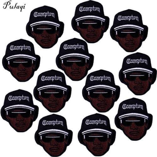 10PCS Rock Patches DIY Embroidery Metal Patches for Clothing Iron On Patch Hippie Negro Patch Name On Clothes Applique Stripes F